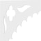 Ekena Millwork Wellington Architectural Grade PVC Bracket, 5/8"W X 22"D X 22"H BKTP01X22X22WE - alternate 4